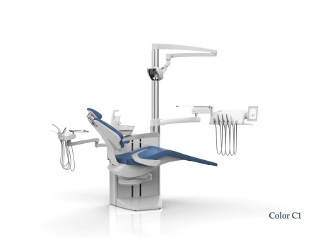 SILVERFOX 8000B SMS0 – Стоматологическая установка с нижней подачей и пневматическая система управления инструментами, подачей воды и воздуха