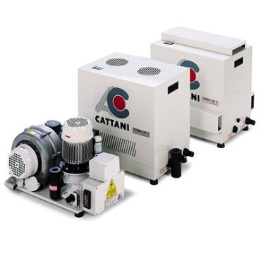 Cattani Turbo-Jet 2 - аспиратор стоматологический без кожуха для влажной аспирации на 2 установки, до 10 м