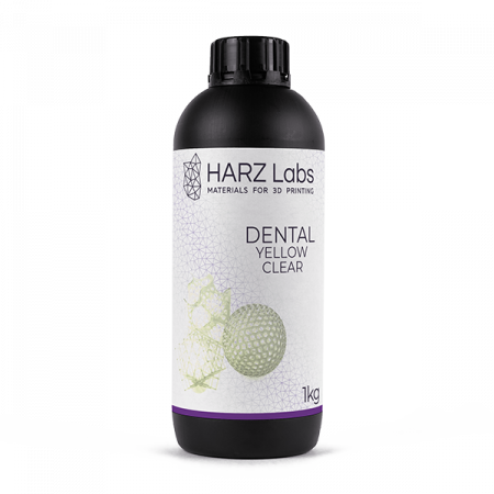 HARZ Labs Dental Yellow Clear – Фотополимер для настольных LCD/DLP