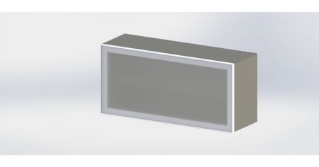 ВИТАЛИЯ Н5 - навесной медицинский шкаф со стеклянными дверцами и УФ-облучателем