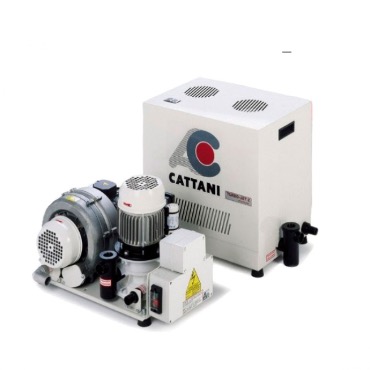 Cattani Turbo-Jet 2 - стоматологический аспиратор для влажной аспирации для 2-х стоматологических установок, с кожухом