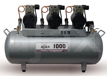 Ajax 1000 - безмасляный компрессор для 4-х и более стоматологических установок, с ресивером 145 л (390 л/мин)