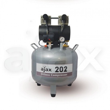 Ajax 202 - безмасляный компрессор для одной стоматологической установки, с ресивером 50 л (100 л/мин)