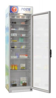 Виталия ХФ-400-3 "POZIS" Тонированное стекло с винилом - Холодильник фармацевтический
