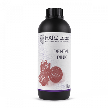 HARZ Labs Dental Pink – Фотополимер для настольных LCD/DLP, 0,5кг