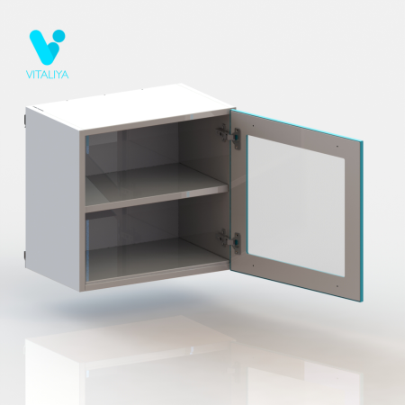 ВИТАЛИЯ Н2 – навесной медицинский шкаф со стеклянной дверцей