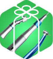 Набор наконечников (угловой, прямой, турбинный наконечники и воздушный микромотор).png