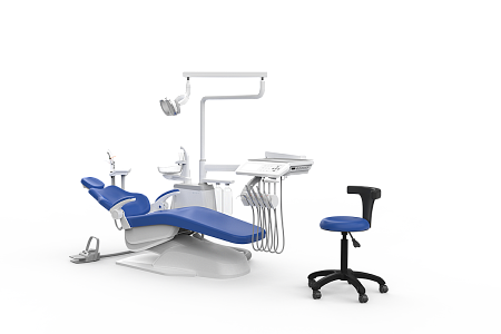 SILVERFOX 8000B-CRS0 LIGHT – Стоматологическая установка с нижней подачей и мягкой обивкой