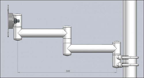 Медкрон DS-30-2 – кронштейн для стоматологической установки