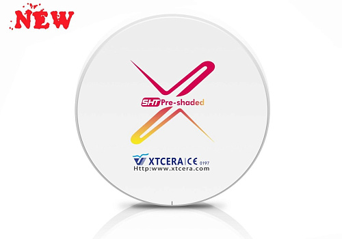XTCERA ZrO2 – Циркониевый диск SHT Pre-Shaded (98,5 мм, толщина диска 25 мм)