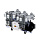 Cattani 300-714 - безмасляный стоматологический компрессор для 12-ти стоматологических установок, с 3 трехцилиндровыми двигателями, c 3 осушителями, с ресивером 300 л, 714 л/мин