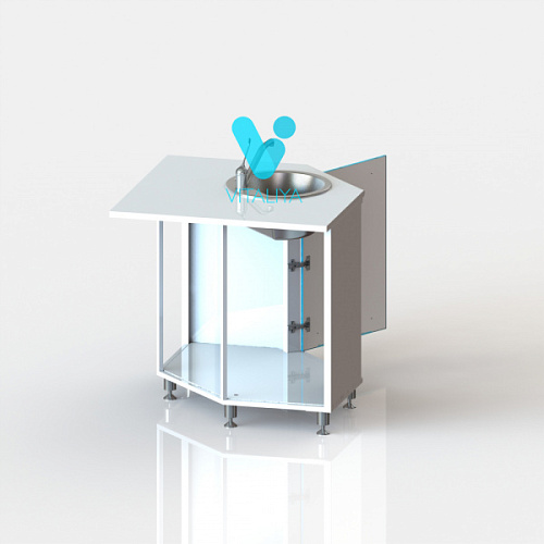 ВИТАЛИЯ МУ Люкс — Медицинская тумба на хромированных ножках