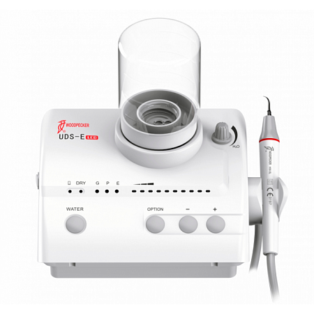 Woodpecker UDS-E LED - автономный ультразвуковой скалер с фиброоптикой (с перио- и эндо- режимами), 8 насадок в комплекте