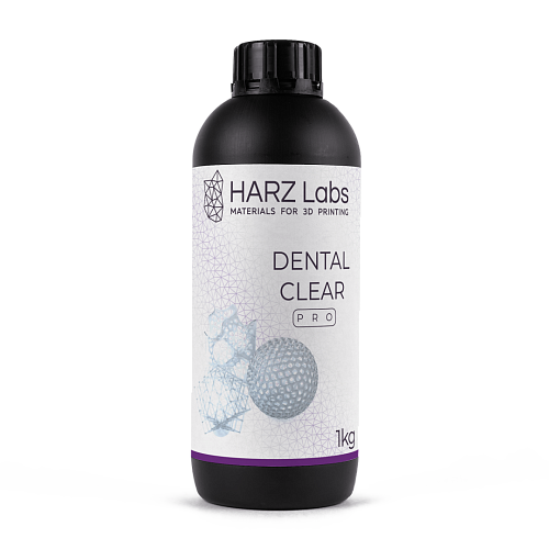 HARZ Labs Dental Clear PRO – Фотополимер для настольных LCD/DLP