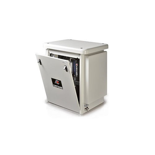 Cattani 45-165 - безмасляный стоматологический компрессор для CAD/CAM, трехцилиндровый, в металлическом кожухе, c осушителем, с ресивером 45 л, 165 л/мин