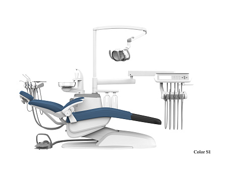 SILVERFOX 8000B-CRS0 Basic – Стоматологическая установка с нижней подачей и мягкой обивкой