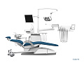 SILVERFOX 8000C-SRS0 Classic – Стоматологическая установка с нижней подачей и мягкой обивкой