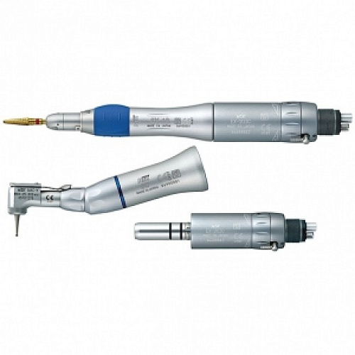 NSK EX-203C M4 Pack - набор: пневматический микромотор, прямой и угловой наконечник, под разъем Midwest