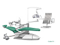 SILVERFOX 8000C-SRS0 – Стоматологическая установка с верхней подачей и с мягкой обивкой