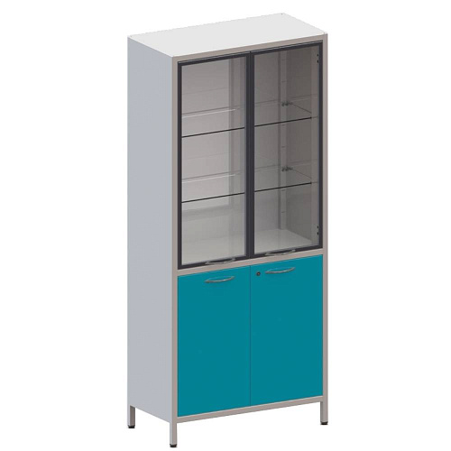 ВИТАЛИЯ ШМе-2см — Шкаф медицинский с алюминиевым профилем