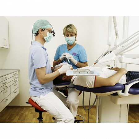 Salli MultiAdjuster Ergorest with Stretching Support - эргономичный стул врача-стоматолога для работы с микроскопом