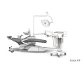 SILVERFOX 8000C-CMS0 Implant – Стоматологическая установка с подкатным блоком врача и с мягкой обивкой