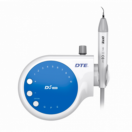 Woodpecker DTE-D5 LED - портативный ультразвуковой скалер с фиброоптикой, 6 насадок в комплекте