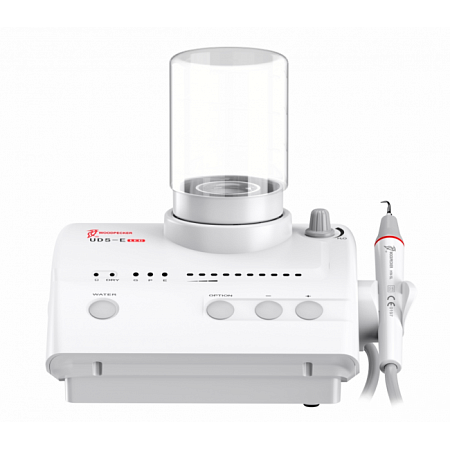 Woodpecker UDS-E LED - автономный ультразвуковой скалер с фиброоптикой (с перио- и эндо- режимами), 8 насадок в комплекте