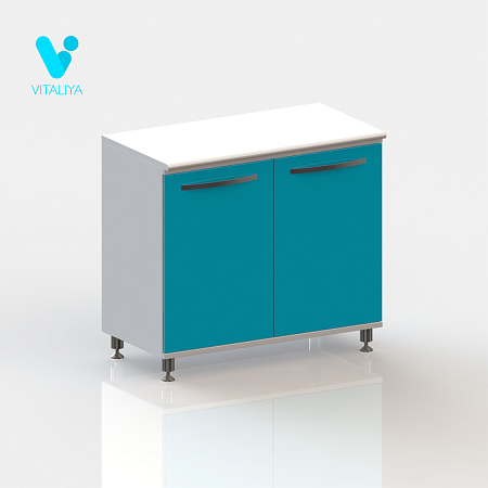 ВИТАЛИЯ М2 ЛЮКС — Медицинская тумба на хромированных ножках с полками