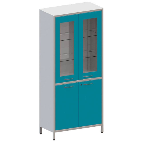 ВИТАЛИЯ ШМе-2см — Шкаф со стеклом в металлической рамке