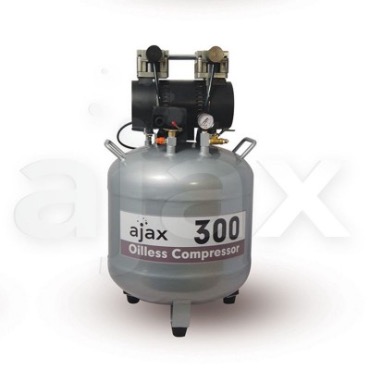 Ajax 300 - безмасляный компрессор для 2-х стоматологических установок, с ресивером 70 л (130 л/мин)