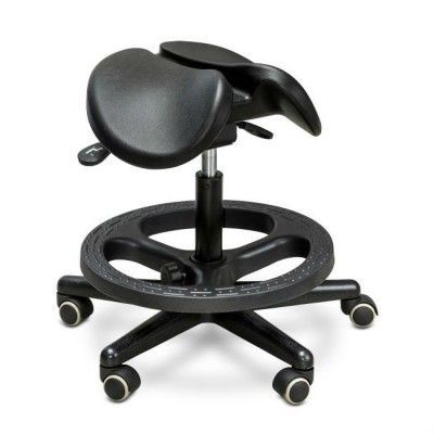 Jingle JKS-051 - эргономичный стул-седло, черный полиуретан