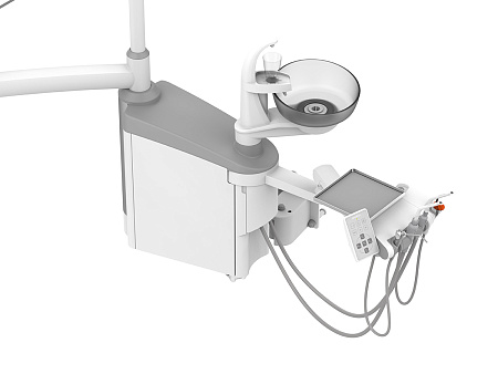 SILVERFOX 8000C-SRS0 PRO – Стоматологическая установка с нижней подачей и с мягкой обивкой