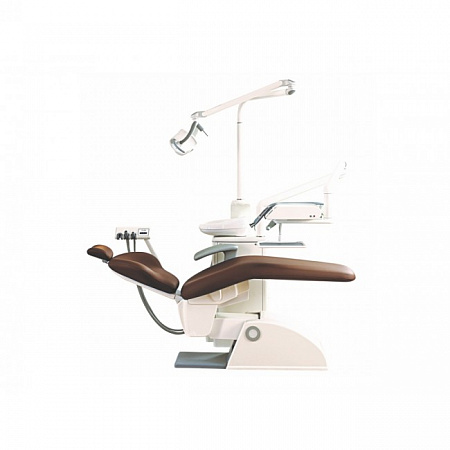 OMS Linea Esse Plus - стоматологическая установка с верхней подачей инструментов, обновленная, в специальной конфигурации
