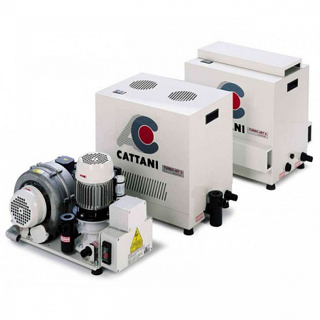 Cattani Turbo-Jet 1 - стоматологический аспиратор для влажной аспирации для одной стоматологической установки, с кожухом
