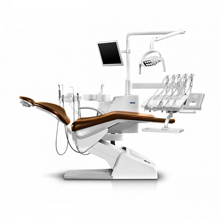 Siger U200 – стоматологическая установка с верхней подачей инструментов, с сенсорной панелью